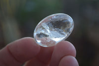 Polished Small Semi Optic Rock Crystal Galet / Palm Stones x 70 From Madagascar - Toprock Gemstones and Minerals 