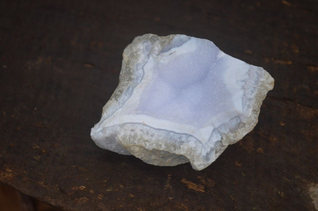Natural Blue Lace Agate Geode Specimens x 6 From Nsanje, Malawi - Toprock Gemstones and Minerals 