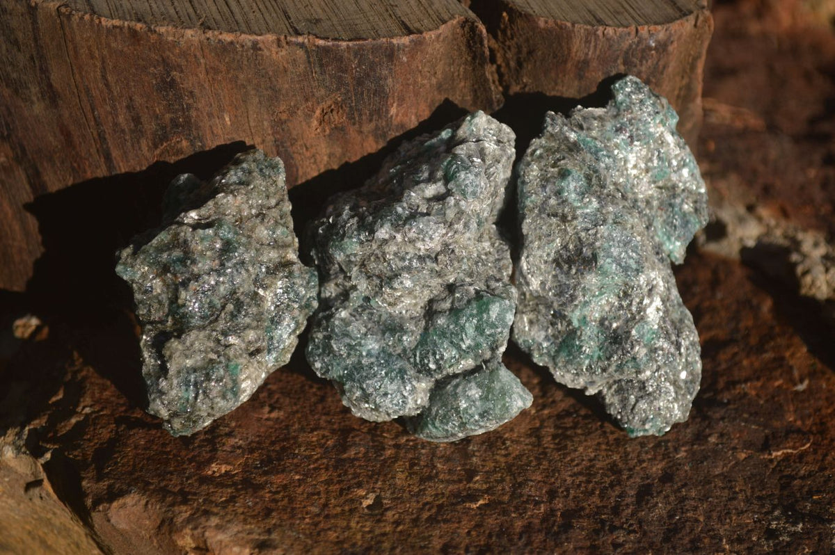 Natural Rare Emerald Mica In Matrix Cobbed Specimens x 24 From Mutoko, Zimbabwe - Toprock Gemstones and Minerals 