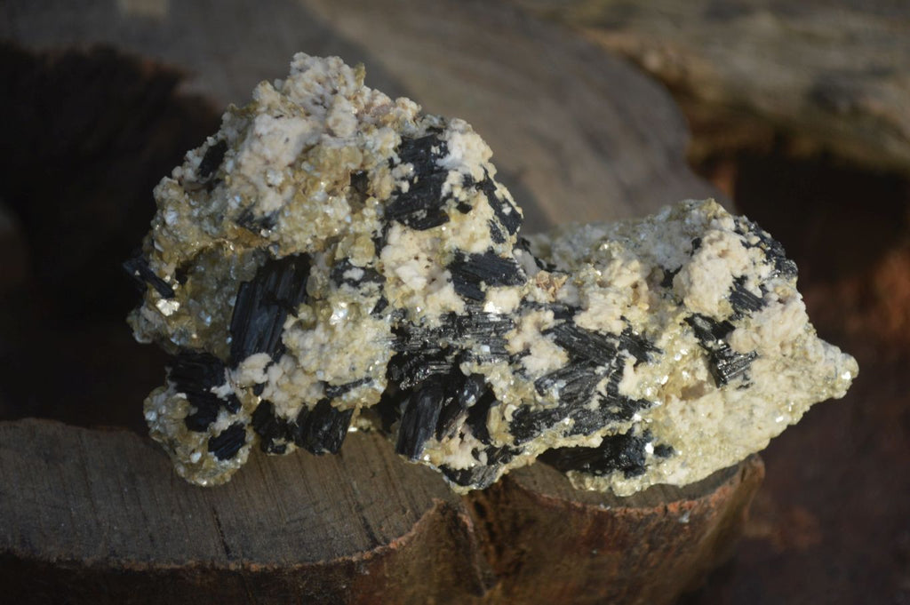 Natural Schorl Black Tourmaline Specimens x 6 From Erongo, Namibia - Toprock Gemstones and Minerals 