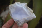 Natural Blue Lace Agate Geode Specimens x 6 From Nsanje, Malawi - Toprock Gemstones and Minerals 