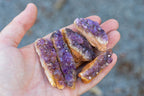 Natural Small Dark "Amethystos" Amethyst Clusters x 35 From Kwaggafontein, South Africa - TopRock