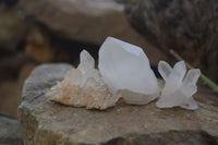 Natural Mixed Quartz Clusters  x 35 From Madagascar - Toprock Gemstones and Minerals 
