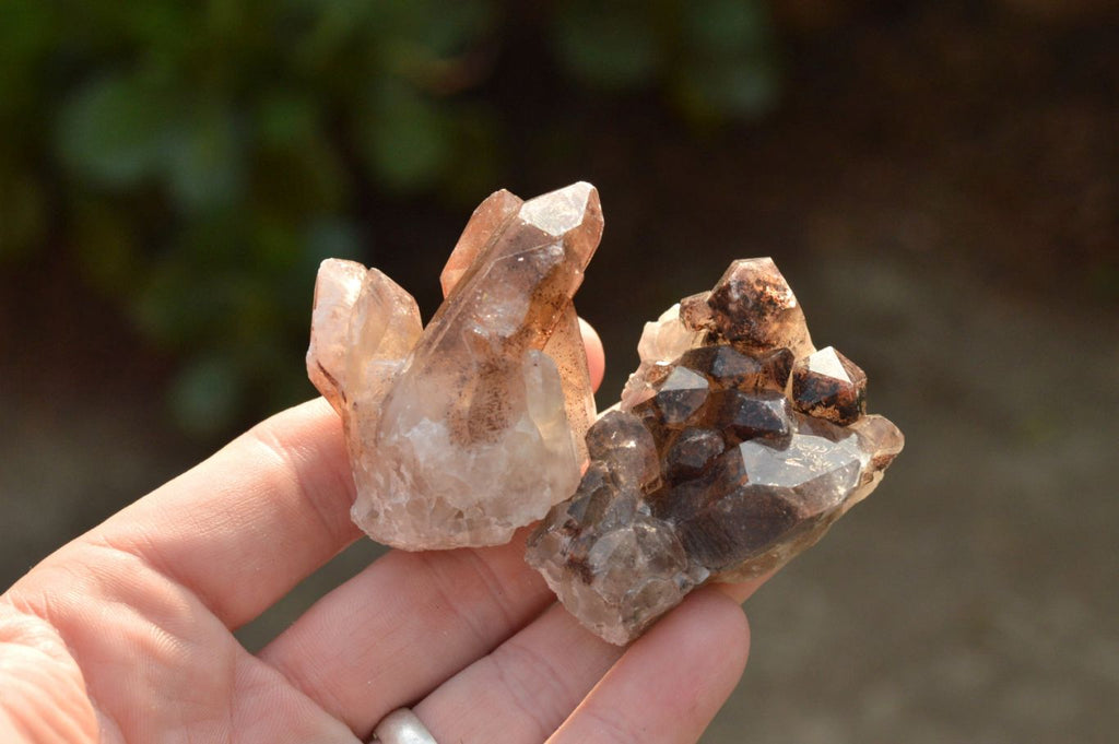 Natural Small Red Hematoid Quartz Crystals & Clusters  x 35 From Karoi, Zimbabwe - TopRock