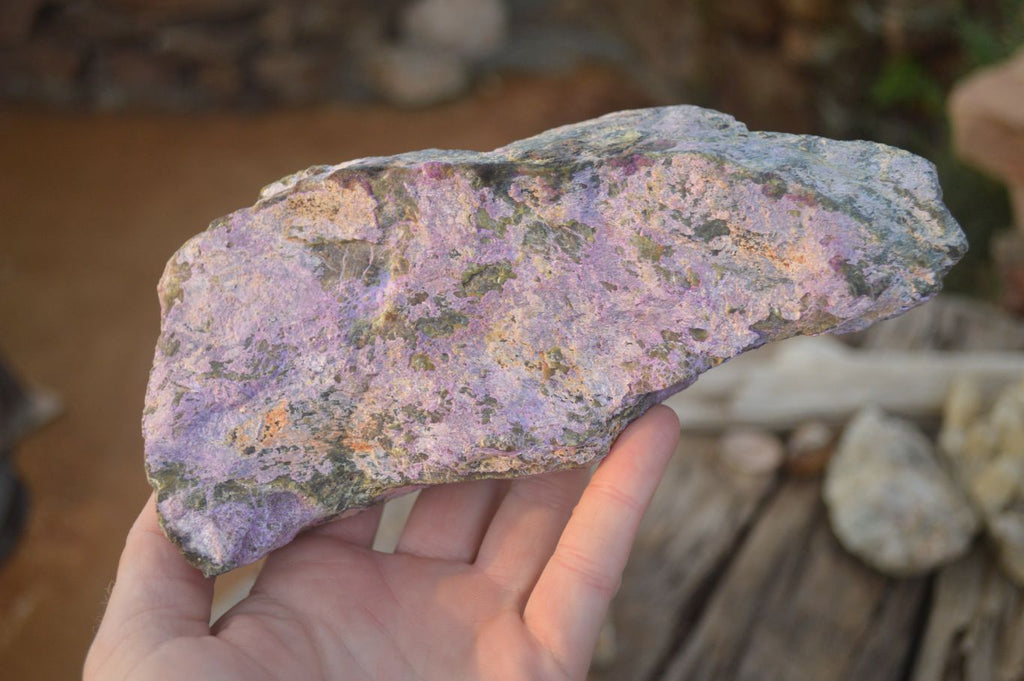Natural Large Stichtite & Serpentine Cobbed Specimens x 2 From Barberton, South Africa - Toprock Gemstones and Minerals 