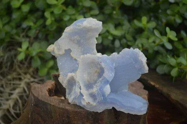 Natural Etched Blue Chalcedony Specimens  x 2 From Nsanje, Malawi - Toprock Gemstones and Minerals 