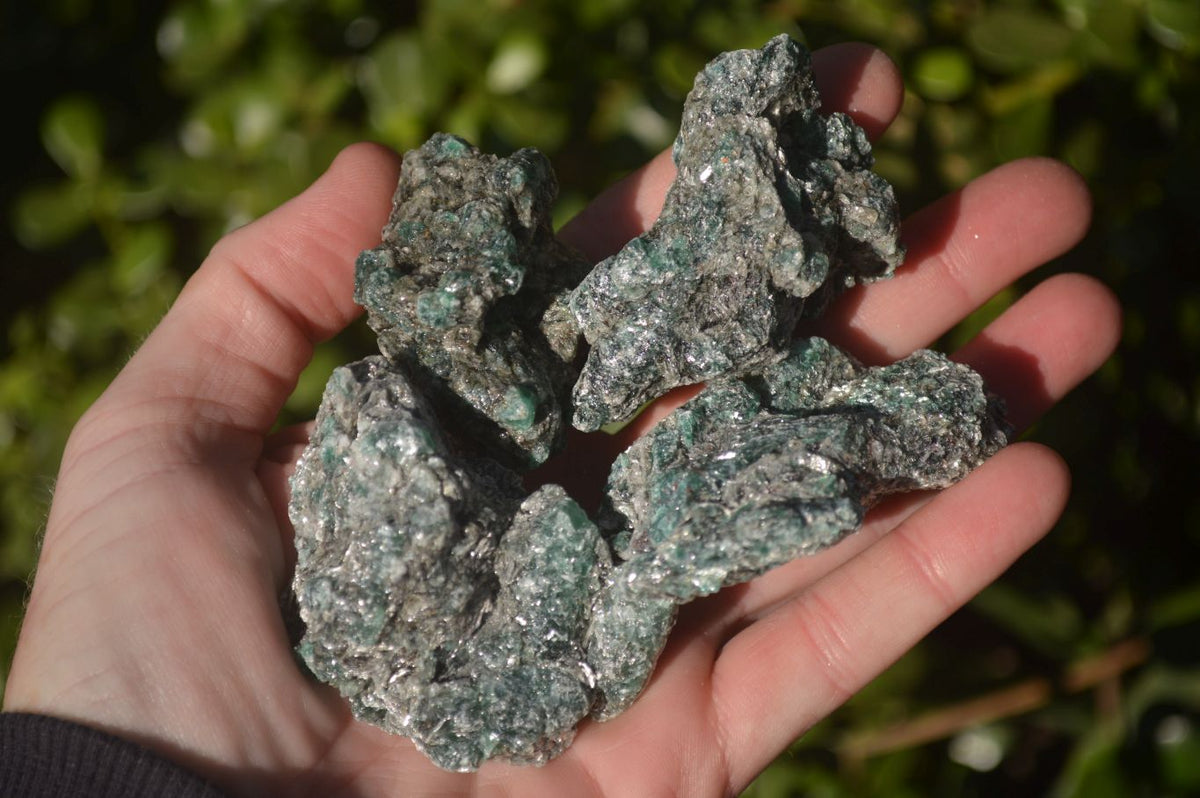 Natural Rare Emerald Mica In Matrix Cobbed Specimens x 24 From Mutoko, Zimbabwe - Toprock Gemstones and Minerals 