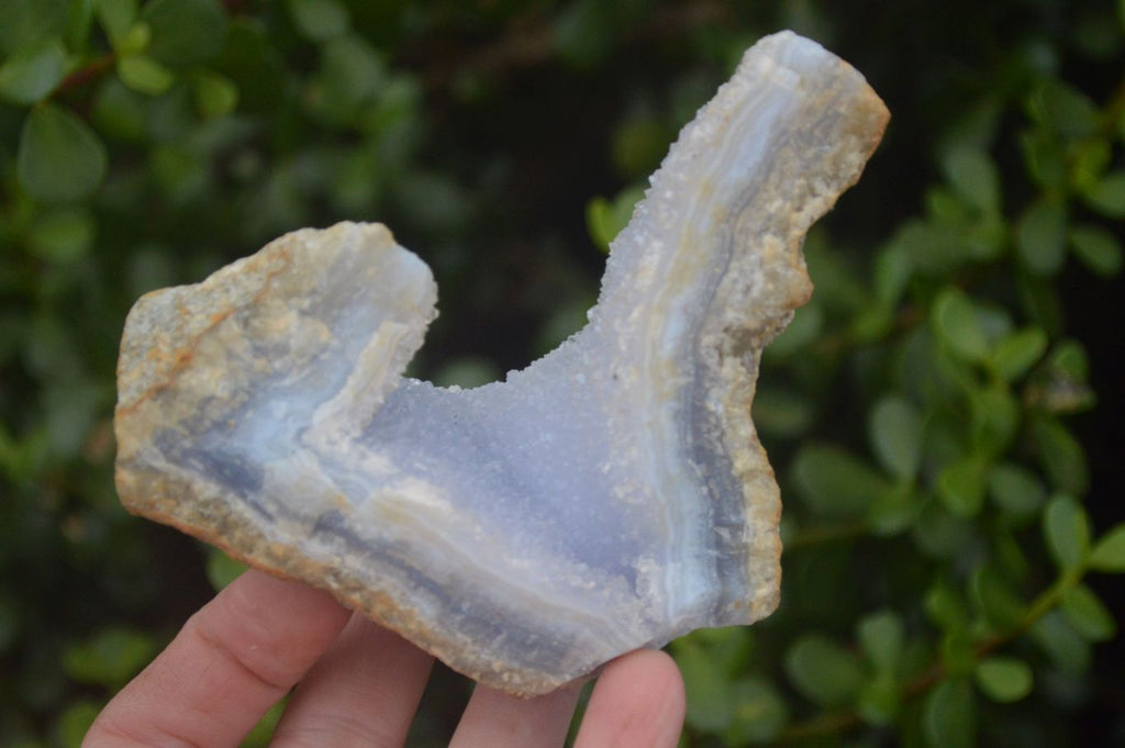 Natural Blue Lace Agate Geode Specimens x 6 From Nsanje, Malawi - Toprock Gemstones and Minerals 