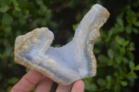 Natural Blue Lace Agate Geode Specimens x 6 From Nsanje, Malawi - Toprock Gemstones and Minerals 