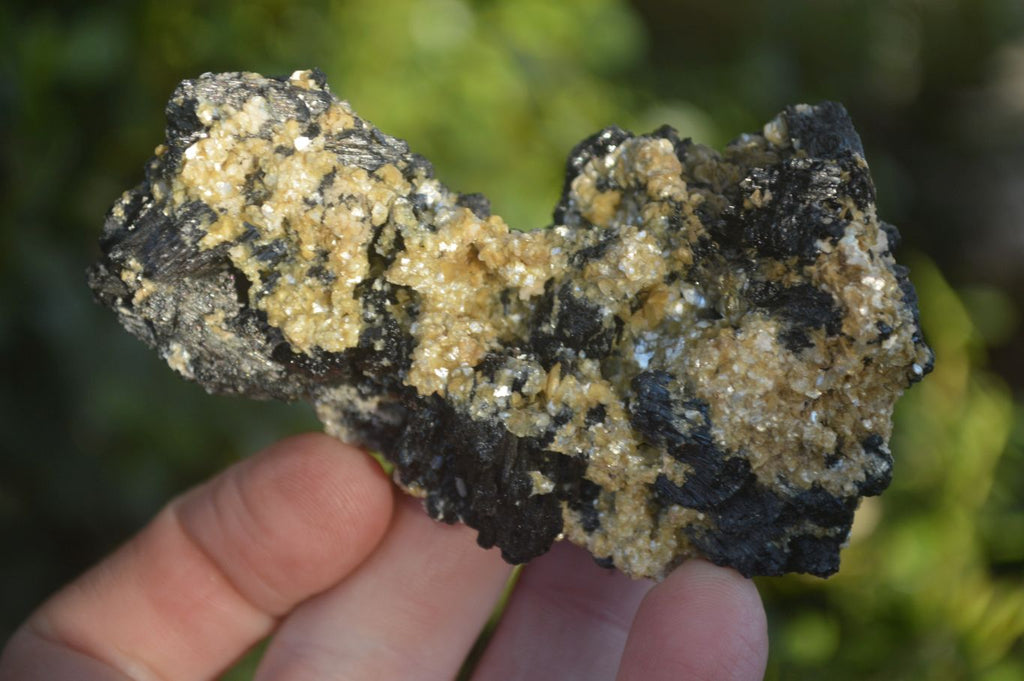 Natural Schorl Black Tourmaline Specimens x 6 From Erongo, Namibia - Toprock Gemstones and Minerals 