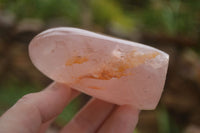 Polished Gemmy Pink Rose Quartz Standing Free Forms  x 3 From Ambatondrazaka, Madagascar - TopRock