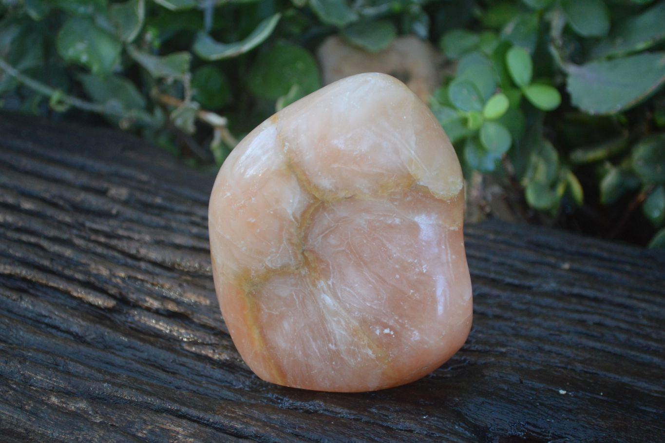 Polished Orange Twist Calcite Standing Free Forms  x 2 From Maevantanana, Madagascar - Toprock Gemstones and Minerals 