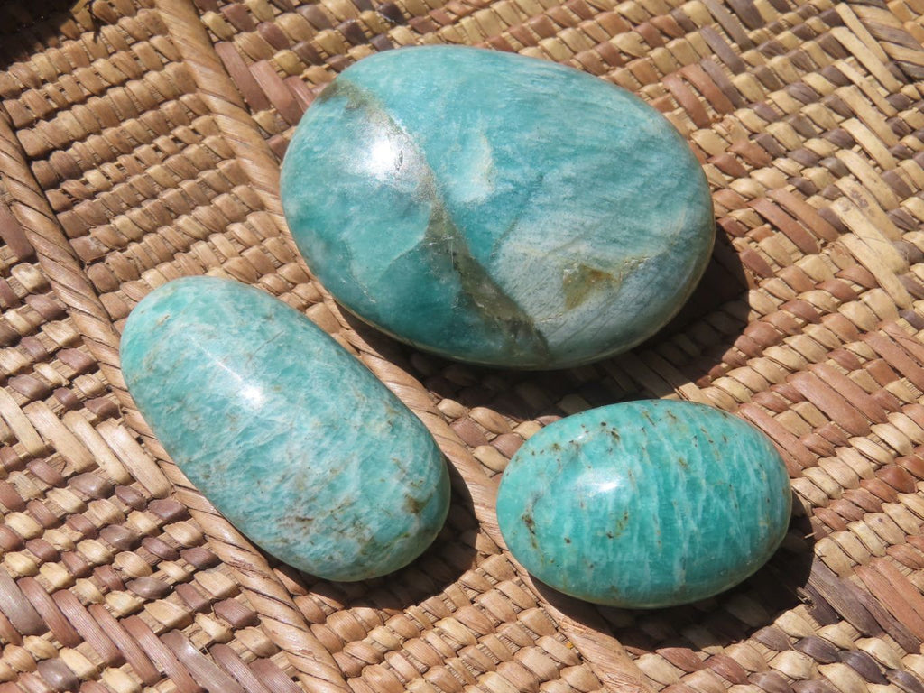 Polished Amazonite Gallets -  Sold per Kg  From Madagascar - TopRock