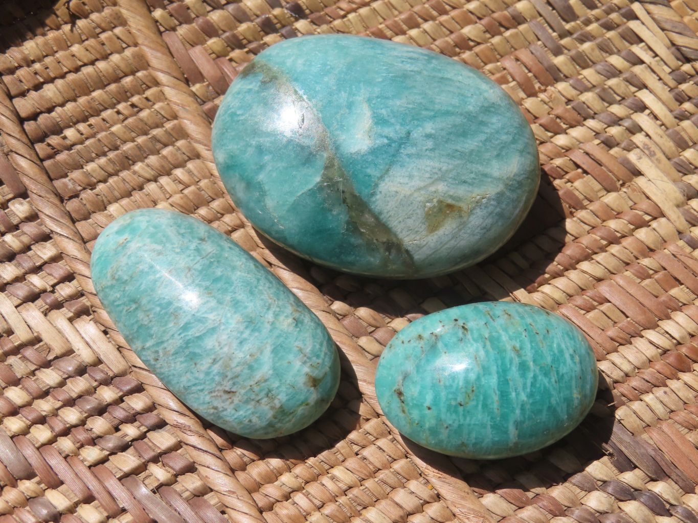 Polished Amazonite Gallets -  Sold per Kg  From Madagascar - TopRock