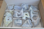 Natural Etched Blue Chalcedony Specimens x 12 From Nsanje, Malawi - Toprock Gemstones and Minerals 