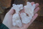 Natural Single Clear Quartz Crystals x 35 From Mpika, Zambia - Toprock Gemstones and Minerals 