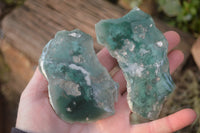 Polished On One Side Emerald Mtorolite Plates x 12 From Mutorashanga, Zimbabwe - Toprock Gemstones and Minerals 