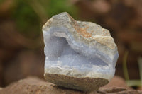Natural Blue Lace Agate Geode Specimens x 6 From Nsanje, Malawi - Toprock Gemstones and Minerals 