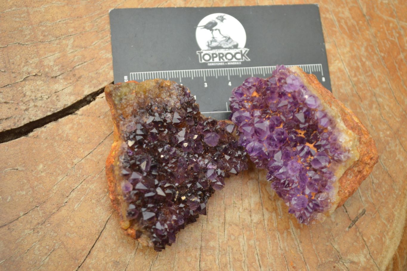 Natural Small Dark "Amethystos" Amethyst Clusters x 35 From Kwaggafontein, South Africa - TopRock