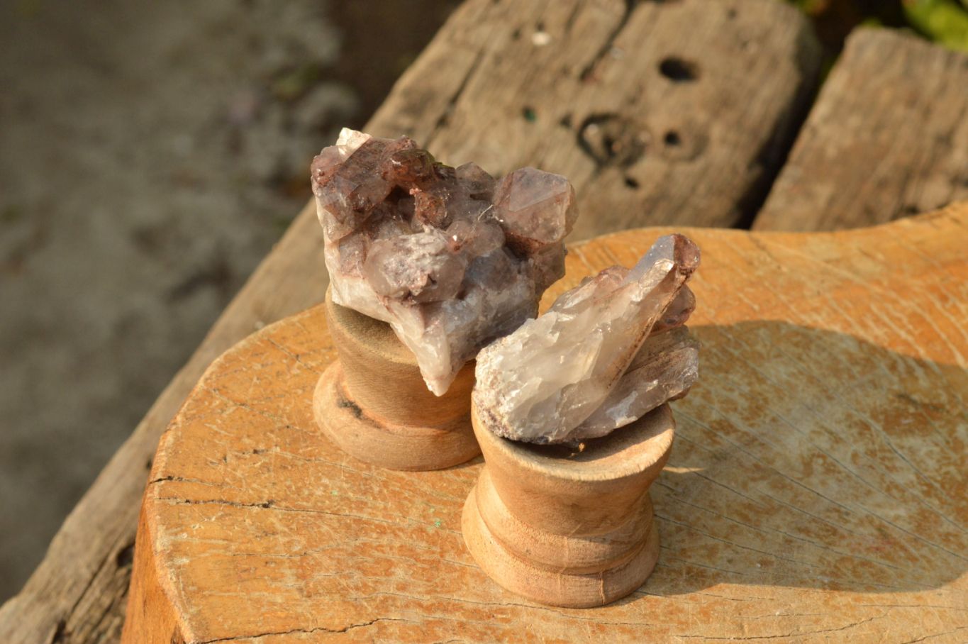 Natural Small Red Hematoid Quartz Crystals & Clusters  x 35 From Karoi, Zimbabwe - TopRock