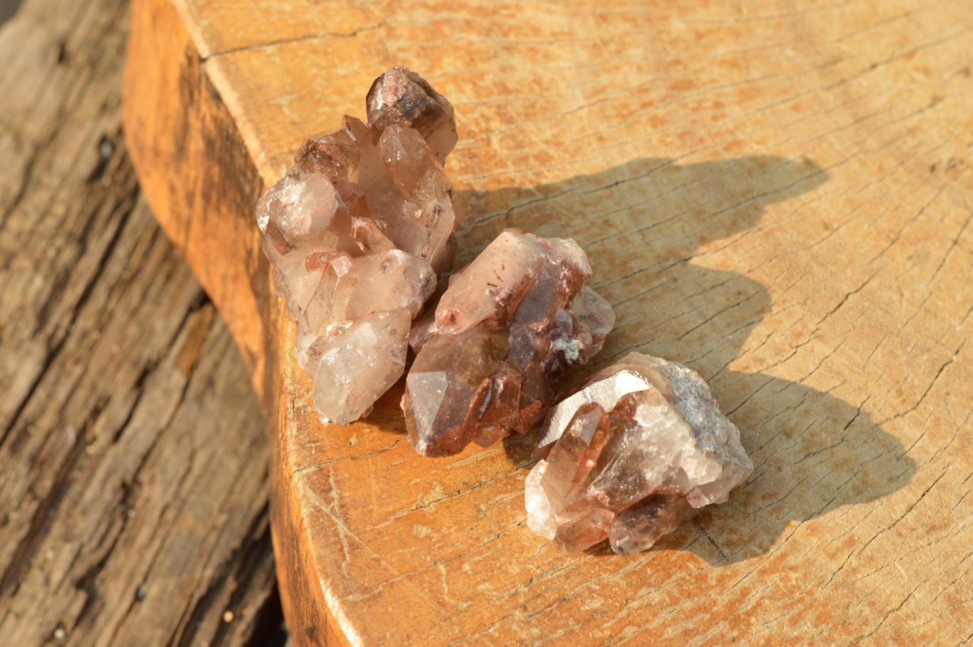 Natural Small Red Hematoid Quartz Crystals & Clusters  x 35 From Karoi, Zimbabwe - TopRock