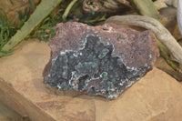 Natural Drusy Coated Ball Malachite On Dolomite Specimen  x 1 From Likasi, Congo - Toprock Gemstones and Minerals 