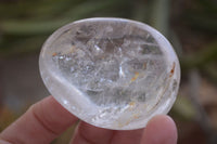 Polished Optic Rock Crystal Quartz Galet / Palm Stones x 12 From Madagascar - Toprock Gemstones and Minerals 