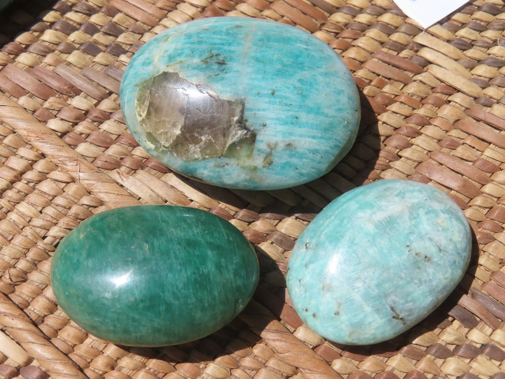 Polished Amazonite Gallets -  Sold per Kg  From Madagascar - TopRock