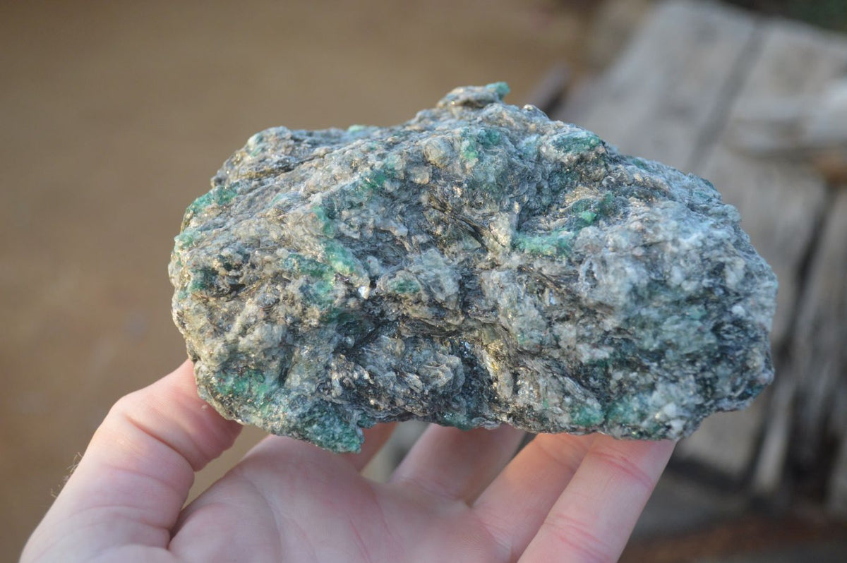 Natural Rare Emerald Mica In Matrix Cobbed Specimens x 3 From Mutoko, Zimbabwe - Toprock Gemstones and Minerals 