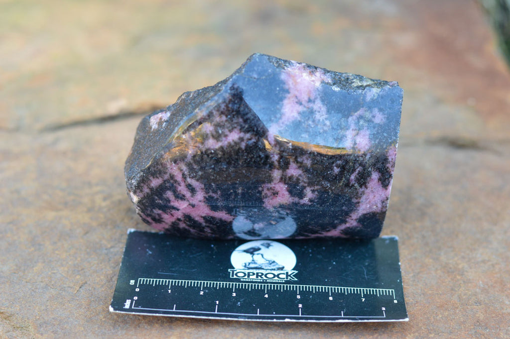 Polished One Side Polished Rhodonite Free Forms  x 6 From Ambindavato, Madagascar - TopRock