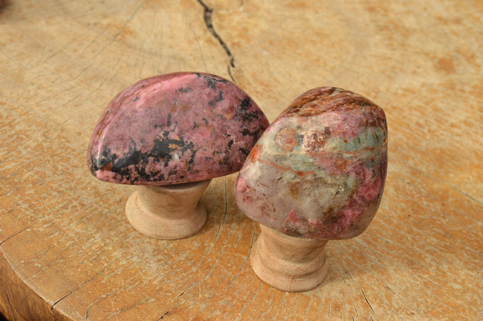 Polished Red Rhodonite Free Forms  x 4 From Zimbabwe - TopRock