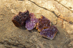 Natural Small Dark "Amethystos" Amethyst Clusters x 35 From Kwaggafontein, South Africa - TopRock