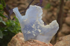 Natural Etched Blue Chalcedony Specimens  x 2 From Nsanje, Malawi - Toprock Gemstones and Minerals 