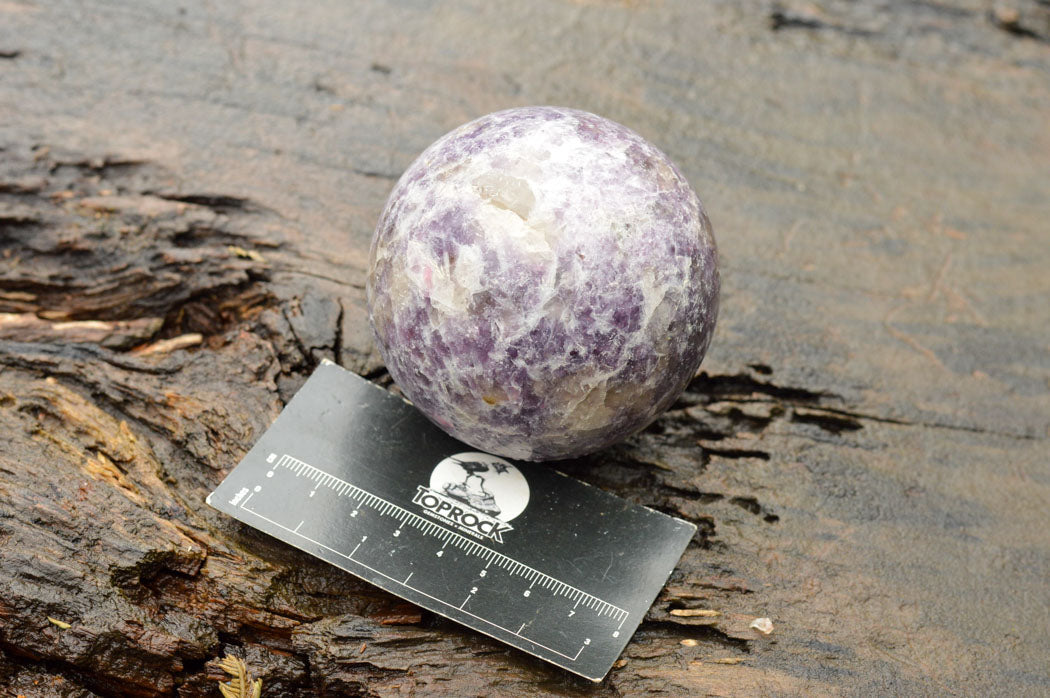 Polished Purple Lepidolite Mica Spheres  x 4 From Madagascar - TopRock