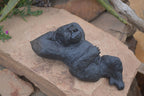 Polished  Black Soapstone Gorilla Carving  x 1 From Zimbabwe - Toprock Gemstones and Minerals 