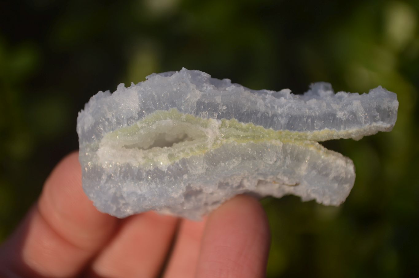 Natural Etched Blue Chalcedony Specimens x 12 From Nsanje, Malawi - Toprock Gemstones and Minerals 