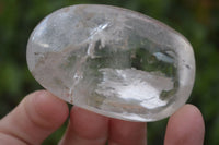 Polished Optic Rock Crystal Quartz Galet / Palm Stones x 12 From Madagascar - Toprock Gemstones and Minerals 