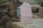 Polished Gemmy Rose Quartz Points x 4 From Madagascar - Toprock Gemstones and Minerals 
