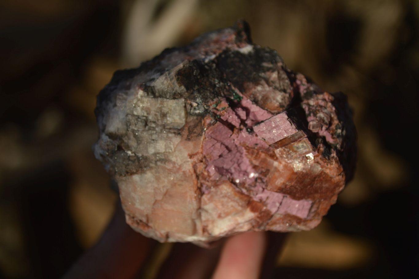 Natural Pink Salrose Cobaltion Dolomite Specimens  x 3 From Kakanda, Congo - Toprock Gemstones and Minerals 