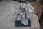 Natural Cascading White Phantom Smokey Quartz Clusters  x 2 From Luena, Congo - Toprock Gemstones and Minerals 