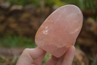 Polished Gemmy Pink Rose Quartz Standing Free Forms  x 3 From Ambatondrazaka, Madagascar - TopRock