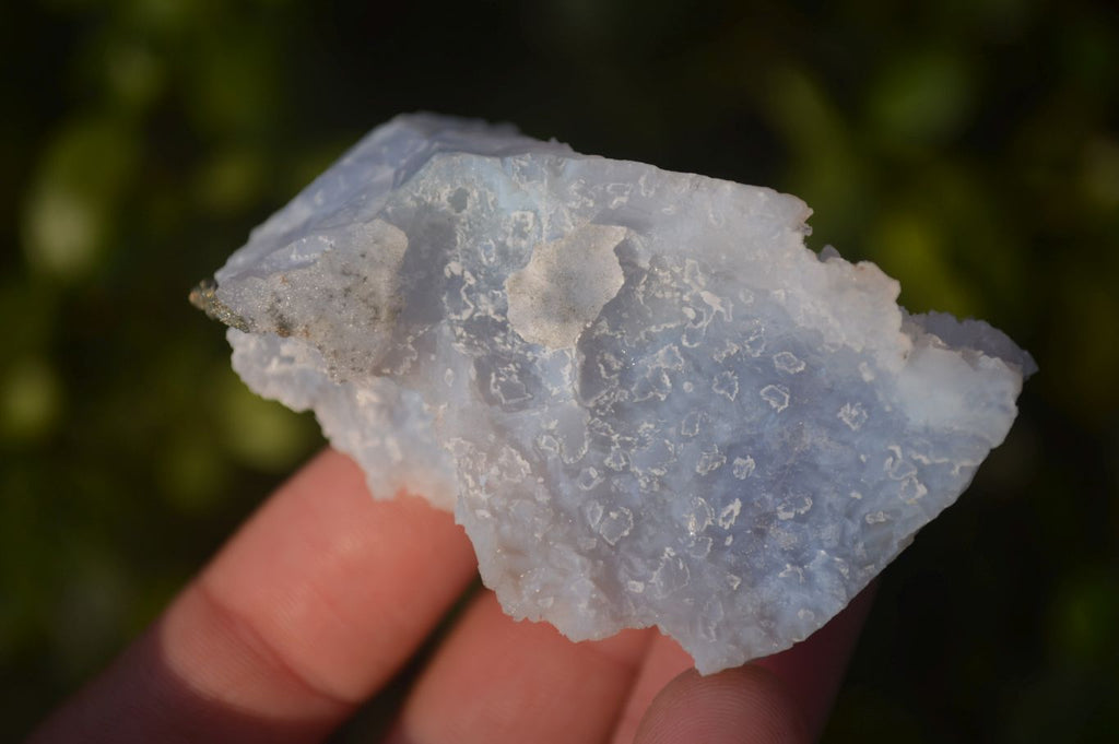 Natural Etched Blue Chalcedony Specimens x 12 From Nsanje, Malawi - Toprock Gemstones and Minerals 