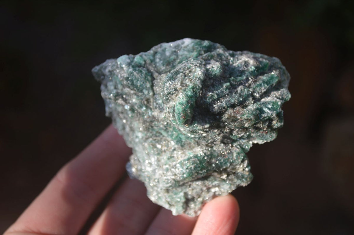 Natural Rare Emerald Mica In Matrix Cobbed Specimens x 24 From Mutoko, Zimbabwe - Toprock Gemstones and Minerals 