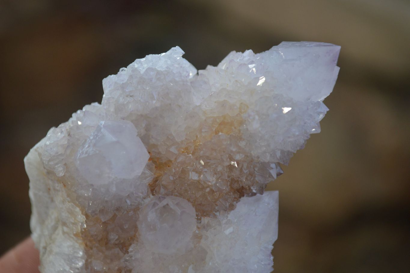 Natural Pale Lilac Spirit Quartz Clusters x 12 From Boekenhouthoek, South Africa - Toprock Gemstones and Minerals 