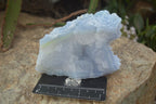 Natural Etched Blue Chalcedony Specimens x 3 From Nsanje, Malawi - Toprock Gemstones and Minerals 