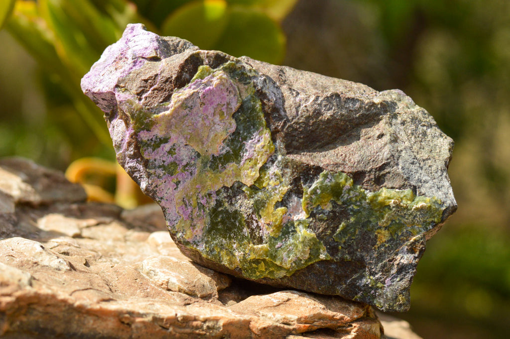 Natural Large Rough Purple Stichtite Specimens  x 2 From Barberton, South Africa - TopRock