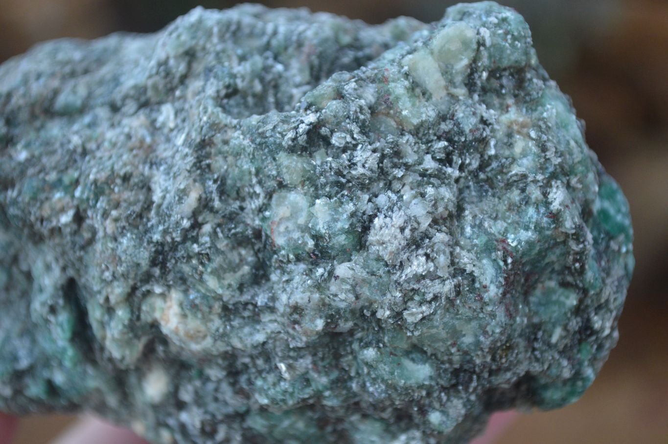 Natural Rare Emerald Mica In Matrix Cobbed Specimens x 3 From Mutoko, Zimbabwe - Toprock Gemstones and Minerals 