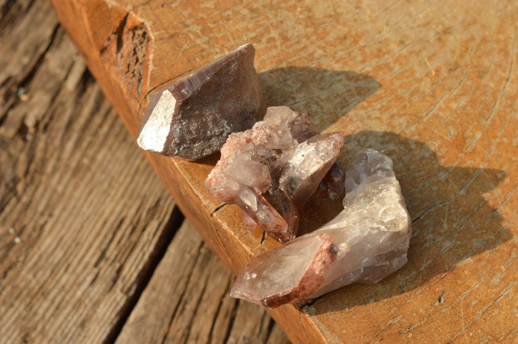 Natural Small Red Hematoid Quartz Crystals & Clusters  x 35 From Karoi, Zimbabwe - TopRock