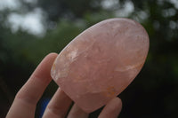 Polished Gemmy Pink Rose Quartz Standing Free Forms  x 3 From Ambatondrazaka, Madagascar - TopRock