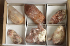 Natural Single Red Hematoid Quartz Crystals  x 6 From Karoi, Zimbabwe - TopRock